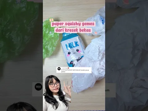 BIKIN SQUISHY PAKAI KRESEK??🍰🎀 #artbytatae #art #diy #papersquishy #tutorial #papercraft #paperart
