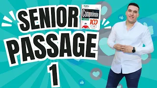 حل قطعه رقم 1 من كتاب 100 قطعة سنيور 2025 SeNior تالته ثانوي 