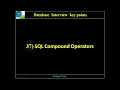 DB37 SQL - Compound Operators