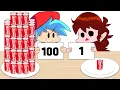 Download Lagu 1 VS 100 LAYERS FOOD CHALLENGE Friday Night Funkin l Animation Mukbang