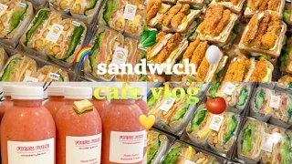  sub vlog chicken sandwich restaurant cafe vlog greek yogurt asmr cafe daily life