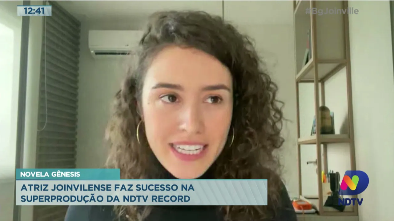 Novela Gênesis: Atriz joinvilense faz sucesso na superprodução da NDTV Record