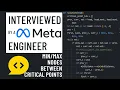 Min and Max Number of Nodes Between Critical Points Python Interview with a Meta Engineer