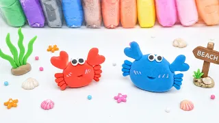 Satisfying with making clay crab | DIY Mini Clay