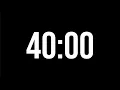 40 Minute Countdown Timer Minimal