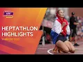 Download Lagu Koscak 🇭🇷 en Kriszt 🇭🇺 strijden om de FINALE - Hoogtepunten van de Heptathlon | Tampere 2025