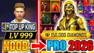 300.000💎DIAMONDS🔥2026 *TOP UP KING*😱 is BACK Free Fire Ms Rainbow