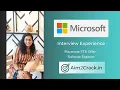 Microsoft interview experience Off campus 2022 Software Engineer Placement Aim2crack