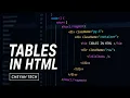 How to create tables in html