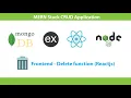 Creating a MERN stack CRUD app Part 11 - Front-end