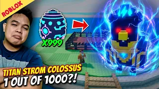 Titan Storm Colossus Subrang Lakas Talo Ultra Sisiw! - GROW A CHICKEN FIGHTER ROBLOX
