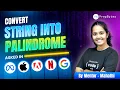 Convert String Into Palindrome In C Programming Language