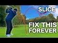 How to STOP slicing the golf ball REALLY EASY TIPS