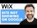 How To Fix Wix Website Not Showing Up On Google Working 2026