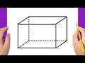 How to draw a cuboid Step by step drawing