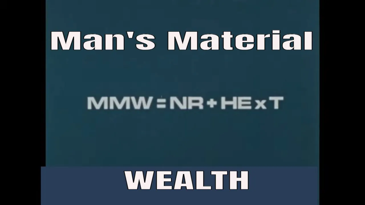 Outline Video " MAN'S MATERIAL WEALTH " 1976 AMWAY FOUNDER RICH DEVOS SPEECH CAPITALISM VS. SOCIALISM XD46124