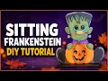 DIY Sitting Frankenstein With Pumpkin Painting Tutorial