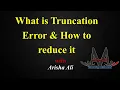 What Is Truncation Error and How to Reduce It Numerical Methods in Urdu