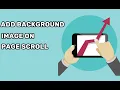 How to add background image on page scroll in jquery and css
