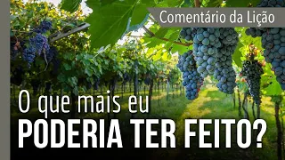 COMENTÁRIO DA LIÇÃO: O que mais Eu poderia ter feito? | Michelson Borges