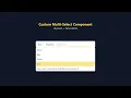Multiselect component with AlpineJs and TailwindCSS