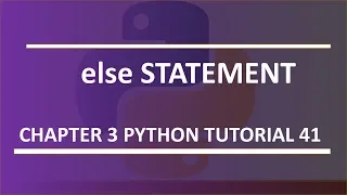 If-else statement Python tutorial 41