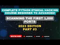 Scanning the first 1 000 ports Python Ethic - Hack