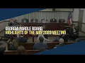 May 2023 Ga Parole Board Meeting Highlights