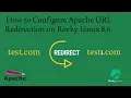 How to configure Apache URL Redirection on Rocky Linux 8 6