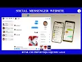How to make Social Messenger Website using HTML CSS PHP MYSQLI JQUERY AJAX Part - 4 Messenger