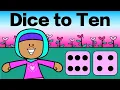 Valentines Day Dice to 10 Subitizing Math Brain Break