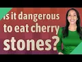 Is it dangerous to eat cherry stones