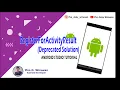New Method for StartActivityForResult Deprecated Solution - Android Studio Tutorial Kotlin