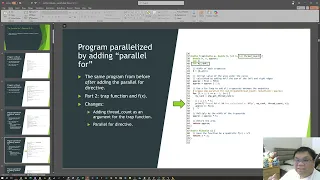 Spring 2025 CSE-5250 Chapter 5 part 2 Parallel for loop and examples