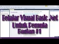 Belajar Visual Basic 2015 Untuk Pemula Bagian 1