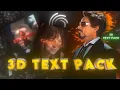 Ae inspired 3d Text Pack for Node PRESET