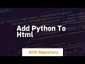 add python to html