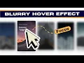 Can you Make this Blur Card Hover Effects with Zoom Animation in Elementor - Image Hover Effects