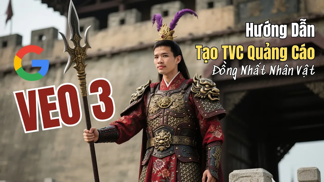 Outline Video Hướng Dẫn Tạo TVC Quảng Cáo Đồng Nhất Nhân Vật Bằng AI VEO 3 - Khắc Phục Lỗi Mất Âm Thanh #veo3