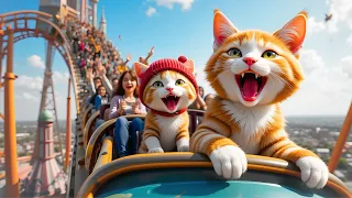 The kitten was so happy to get on the roller coaster 😸 #cat #ai #cutecat #aicat #catlover