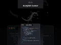 Unique Cursor Animation - Scorpion Style Frontend Project