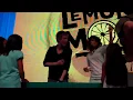 Adam Hicks Rapping to Determinate at the D23 Expo 2011 during cast signing for Lemonade Mouth