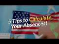 5 Tips to Calculate Your 180 Days Outside the US