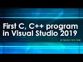 Create C C program using Visual Studio 2019 How create and run C programs in visual studio 2019