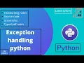 Exception handling in python in Hindi python full course for beginners 2021