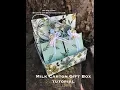 How to make a milk carton tutorial with Stampin Up UK demo Zoe Tant