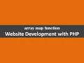 array map function website development with php
