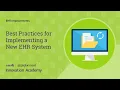 Best Practices for Implementing a New EHR System