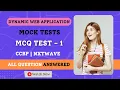 MOCK TEST MCQ TEST 1 ANSWER JavaScript NxtWave CCBP 4 0