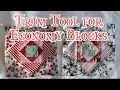 Economy Block Ruler Demo with Creative Grids Square on Square Ruler - Month 3 Boho Heart Quilt-a-Long
